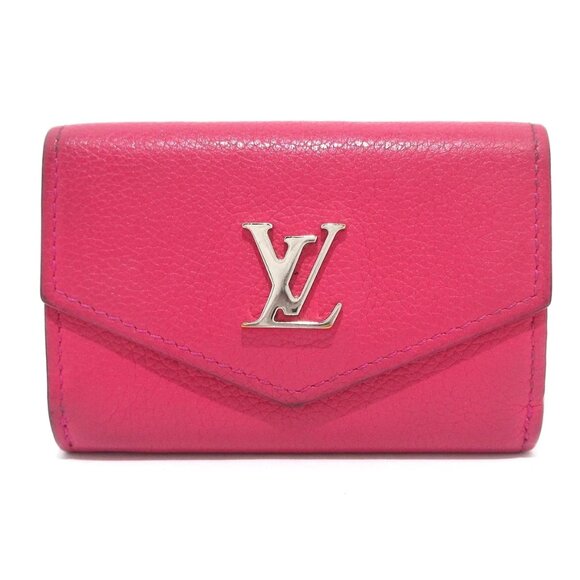 LOUIS VUITTON Portefeiulle Lock Mini Hot Pink Lockme 349-080625 - Picture 1 of 13